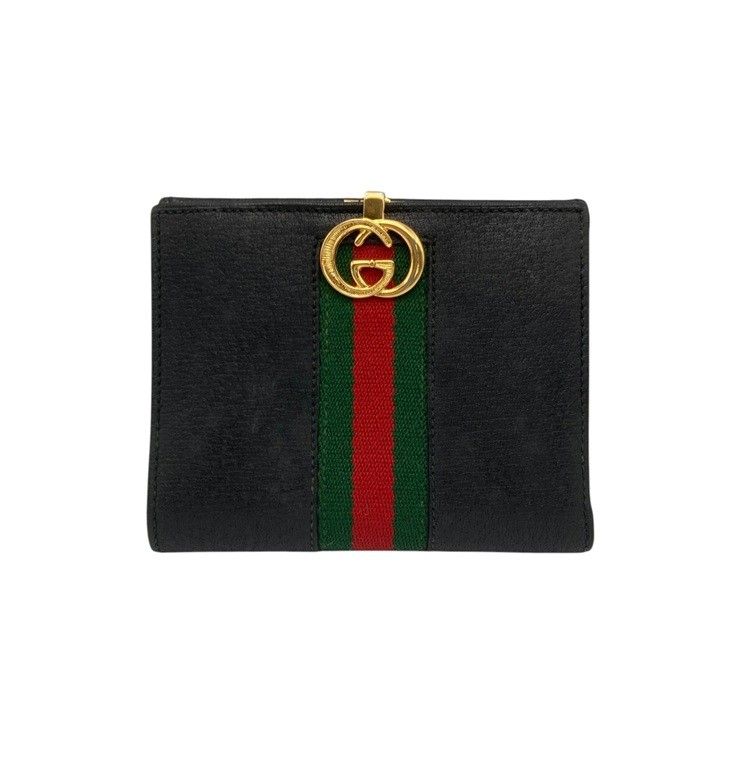 GUCCI グッチ インターロッキングG シェリーライン 2つ折り財布 中古 