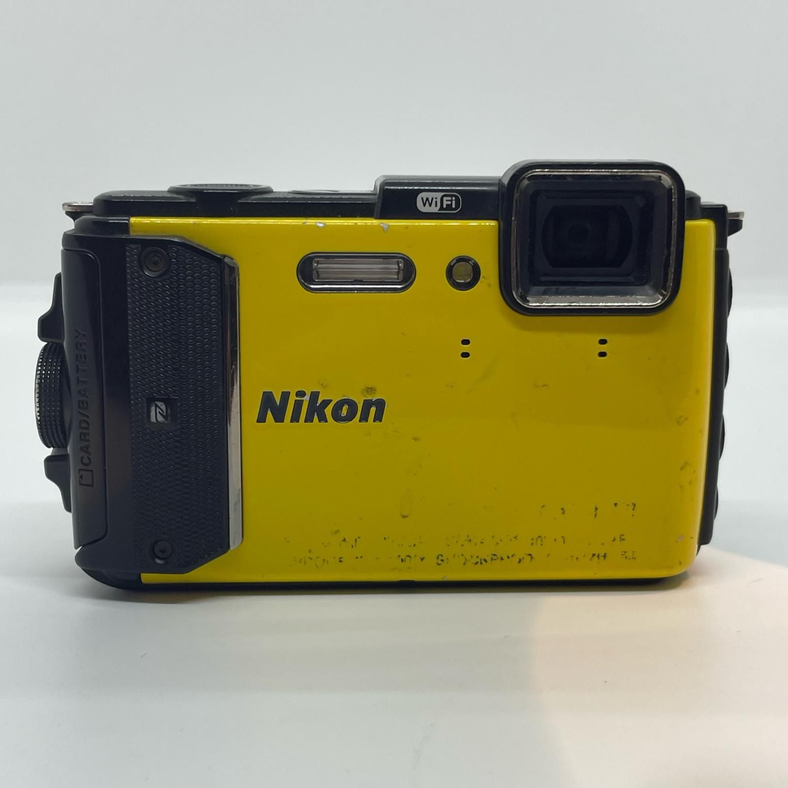 【全額返金保証】【最速発送】Nikon コンパクトデジタルカメラ COOLPIX AW130 イエロー 動作確認済 18,493円