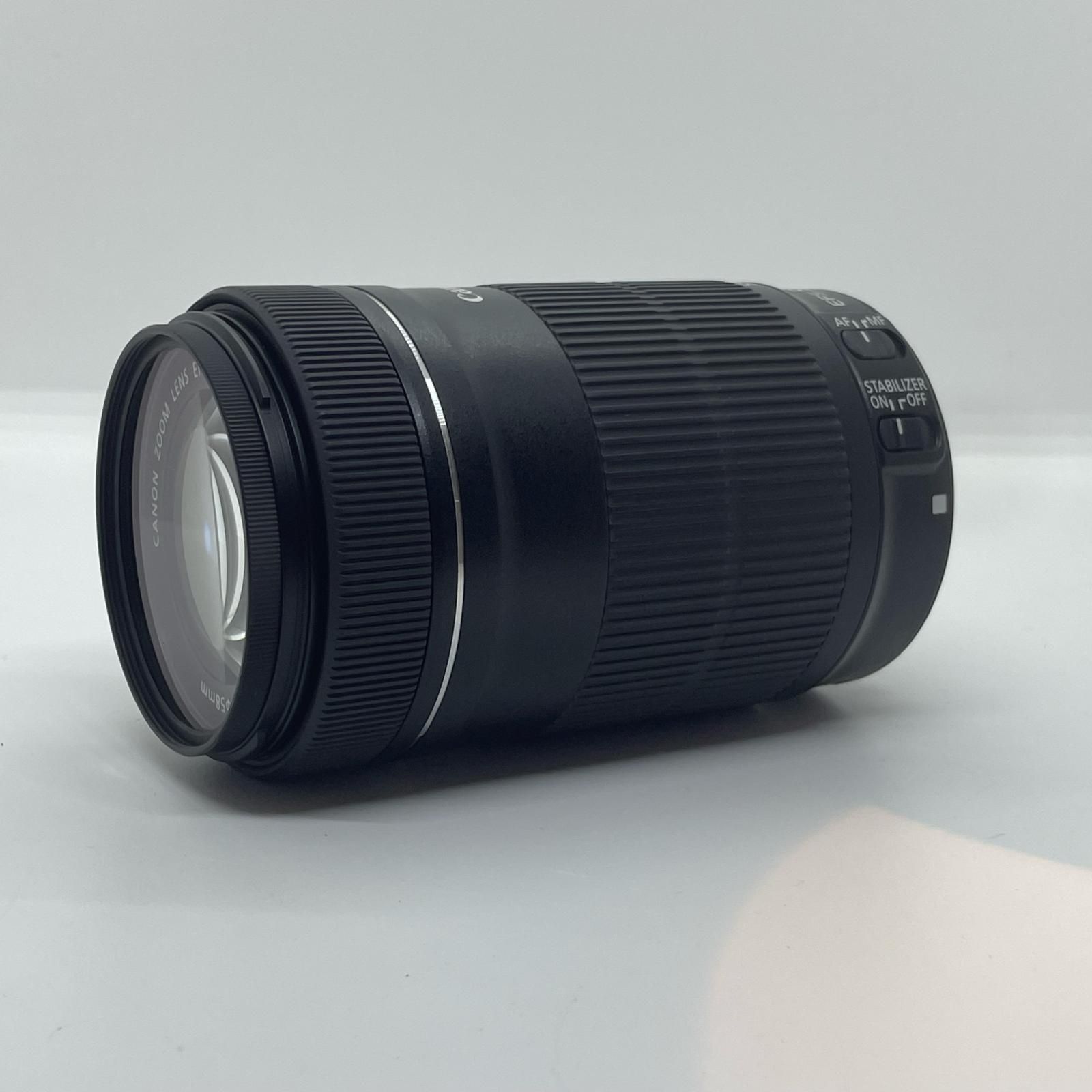 【全額返金保証】【最速発送】Canon EF-S 55-250mm F4-5.6 IS STM 美品 動作確認済