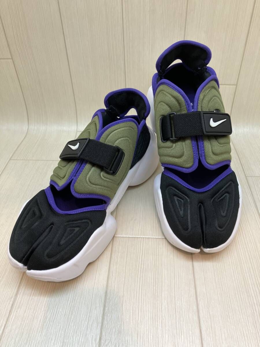 ★ NIKE ナイキ ローカットスニーカー アクアリフト 26cm ブラック×パープル×オリーブ 通年 6,092円