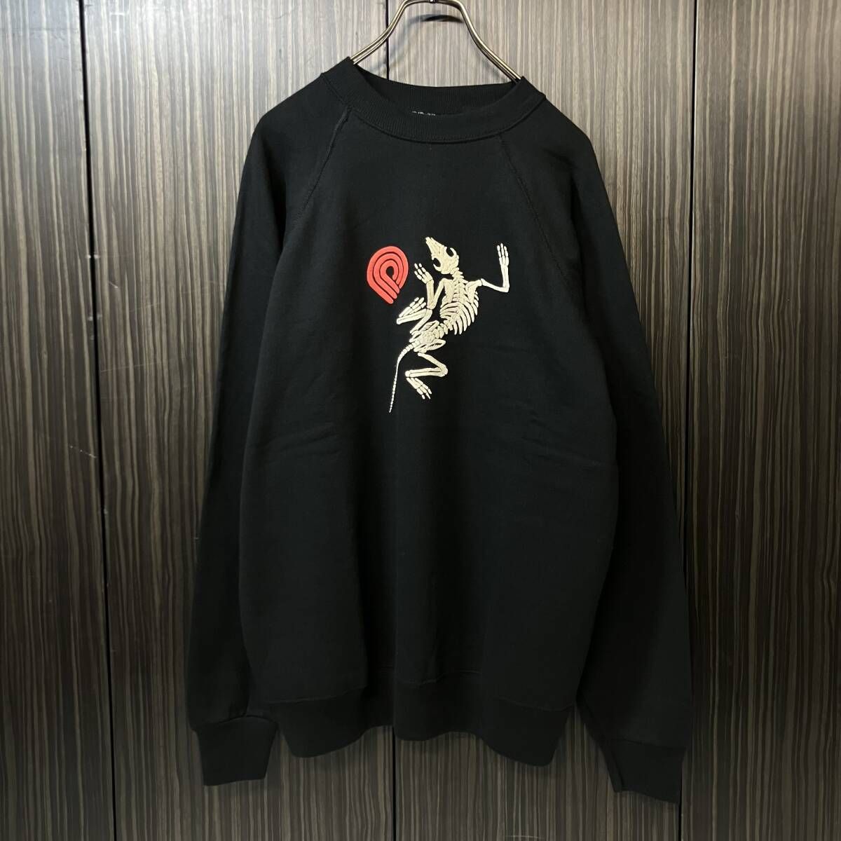 POWELL PERALTA パウエル・ペラルタ/スウェット/LIZARD BONE/USA製/サイズM/ブラック