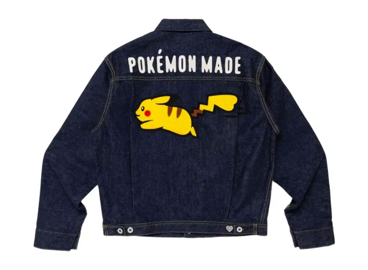 M HUMAN MADE × ポケットモンスター メイド デニムジャケット Indigo