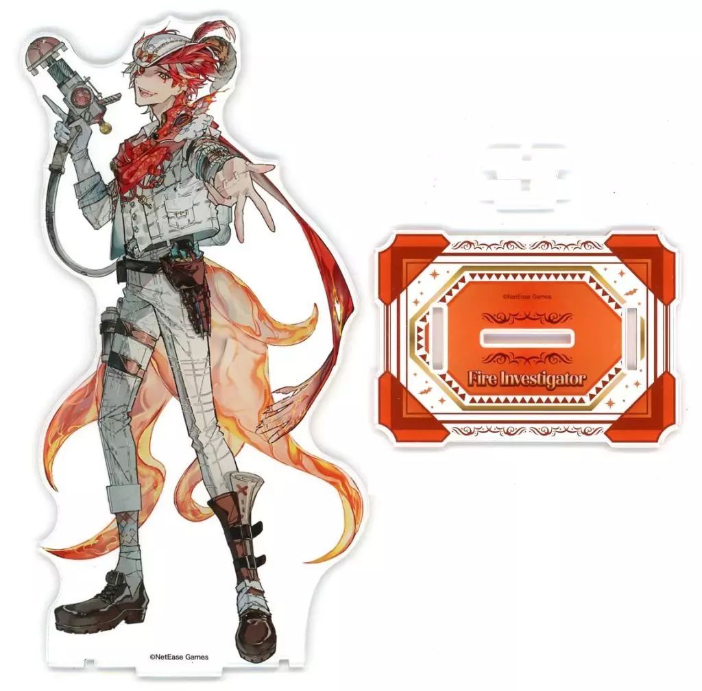 【中古】アクリルスタンド・アクリルパネル 火災調査員(フロリアン・ブランド) 等身ビッグアクリルスタンド 「Identity V 第五人格 ハロウィンコラボカフェ in SWEETS PARADISE」