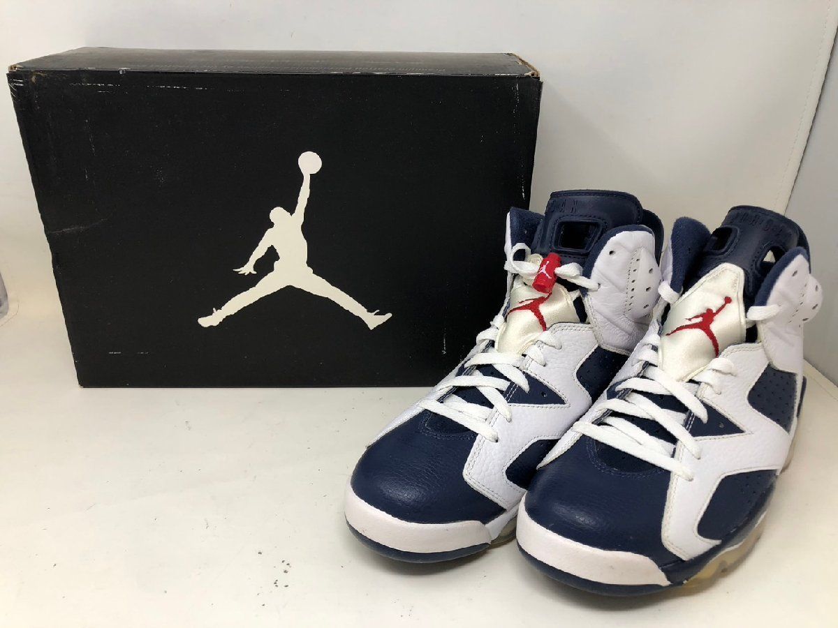◆NIKE ナイキ AIR JORDAN 6 RETRO 384664-130 エア ジョーダン 6 レトロ 27cm 箱付き 中古扱い◆13080★