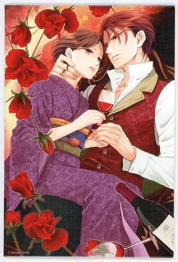 【中古】キャンバスボード・キャンバスアート 野宮百合子＆斯波純一(薔薇) 「蝶の毒 華の鎖 ポケットキャンバス」