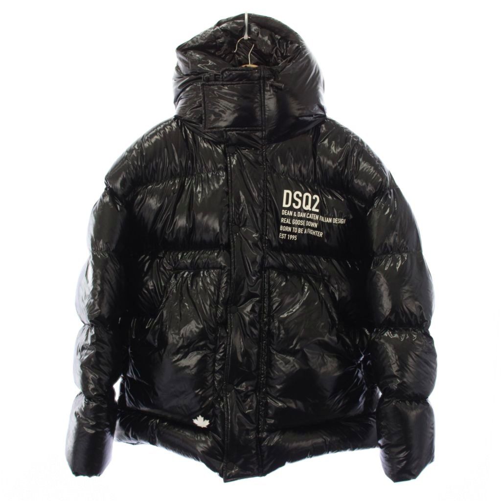ディースクエアード DSQUARED2 19AW ダウンジャケット フーディ 46 黒 S71AN0097 /KH