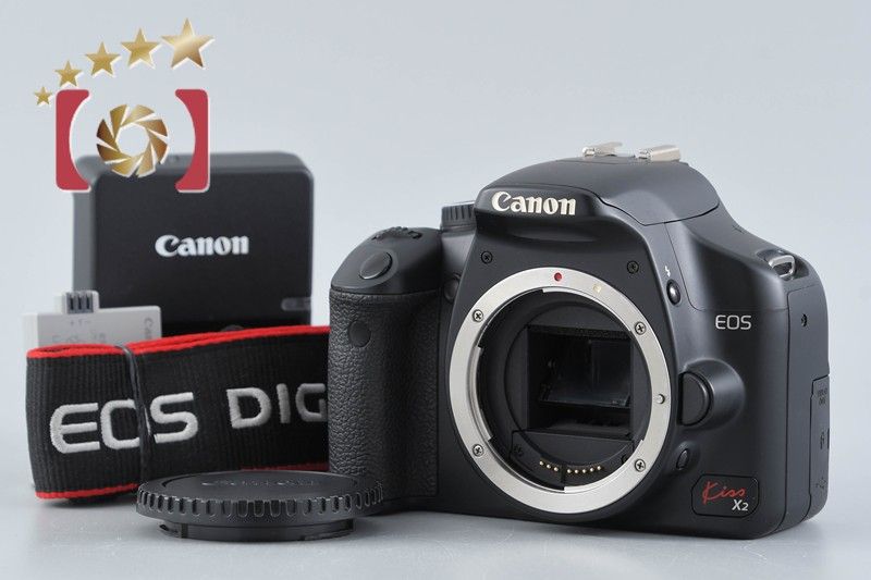 【中古】Canon キヤノン EOS Kiss X2 デジタル一眼レフカメラ シャッター回数僅少