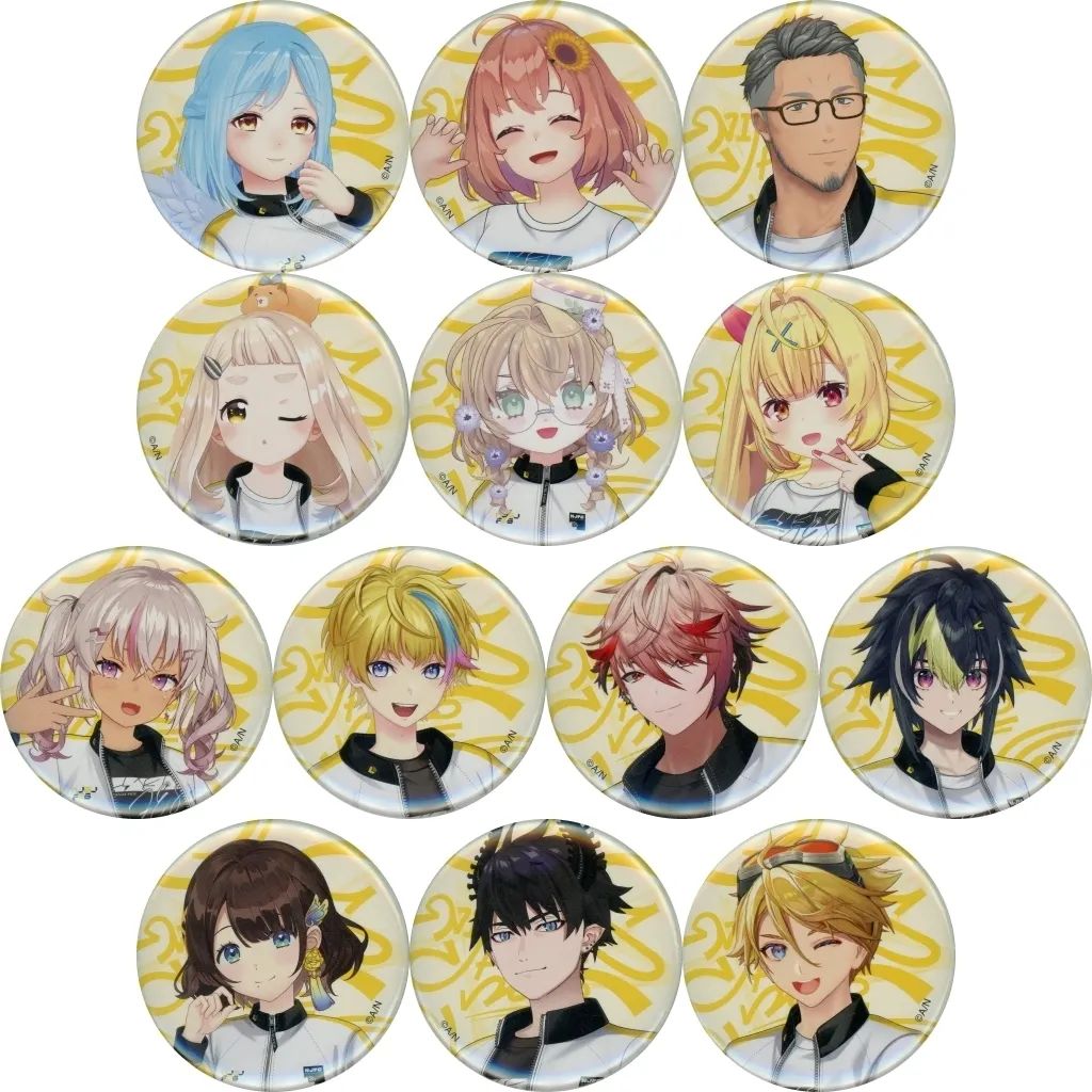 【中古】バッジ・ピンズ 全13種セット 「バーチャルYouTuber にじさんじ にじさんじフェス2026 クラスジャージ缶バッジ イエロー A」