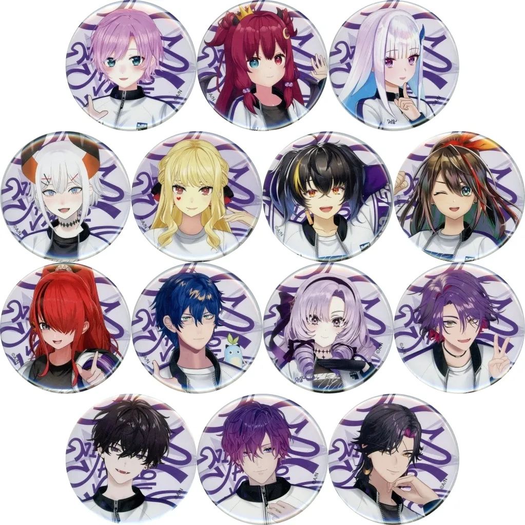 【中古】バッジ・ピンズ 全14種セット 「バーチャルYouTuber にじさんじ にじさんじフェス2026 クラスジャージ缶バッジ バイオレット B」