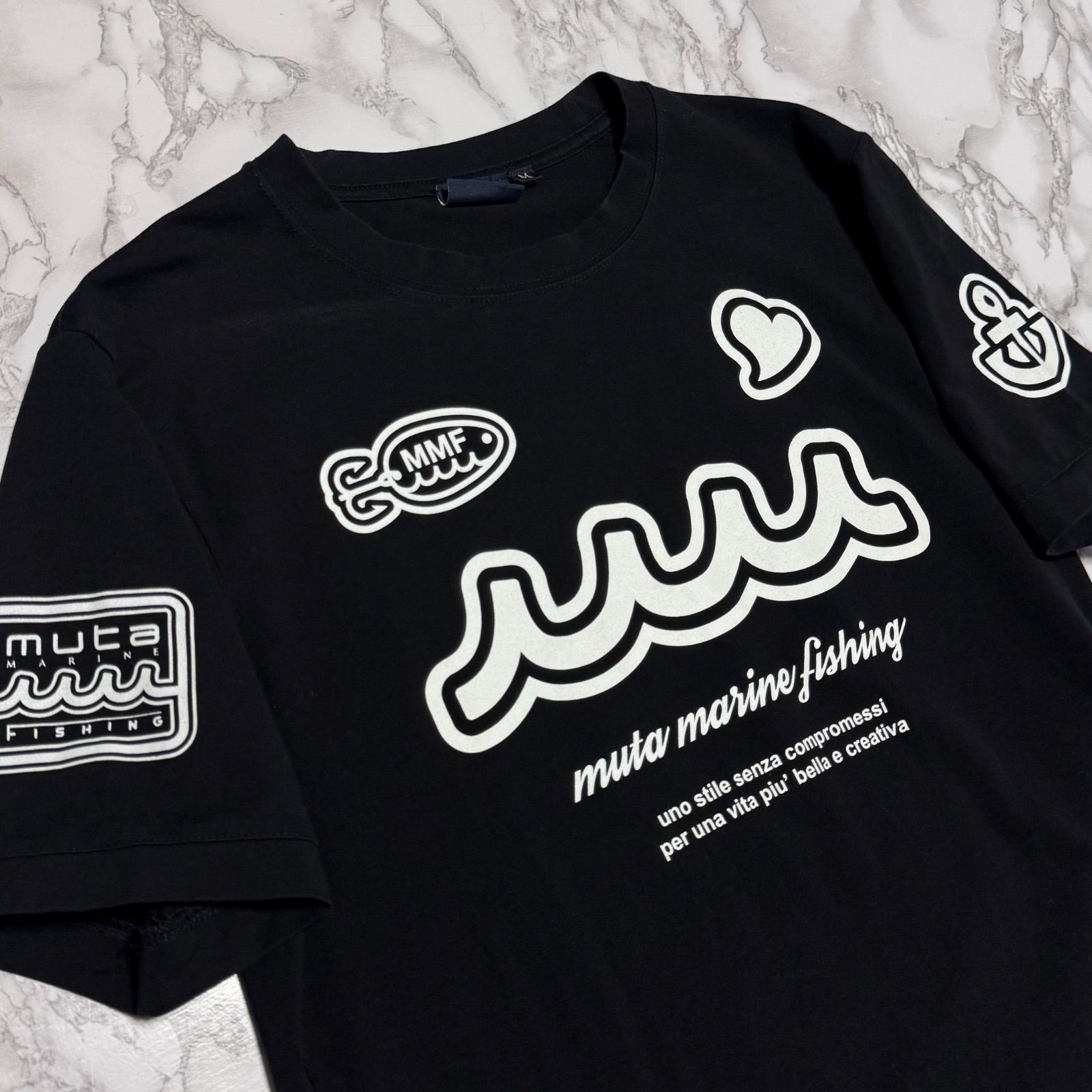 限定【MUTA ムータ 【商品名】MARINE FISHING/半袖 カットソー シャツ