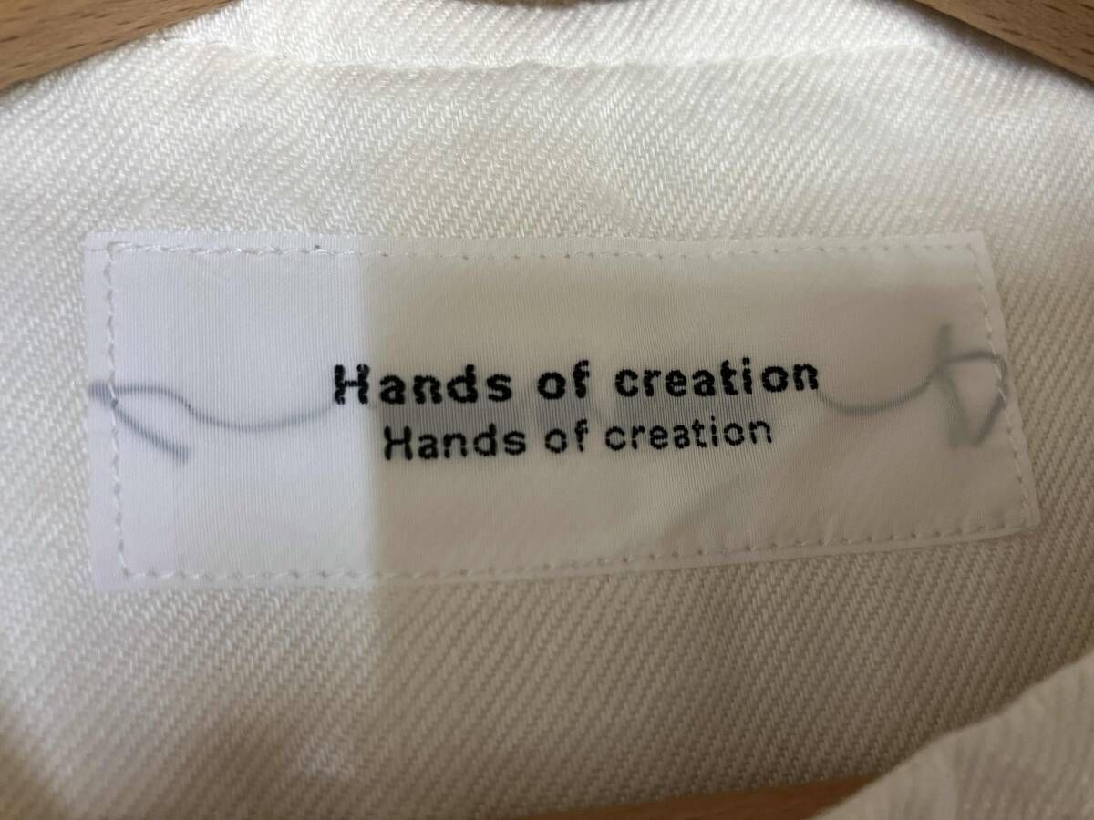 Hands of creation ハンズオブクリエイション リネンデニムノーカラー