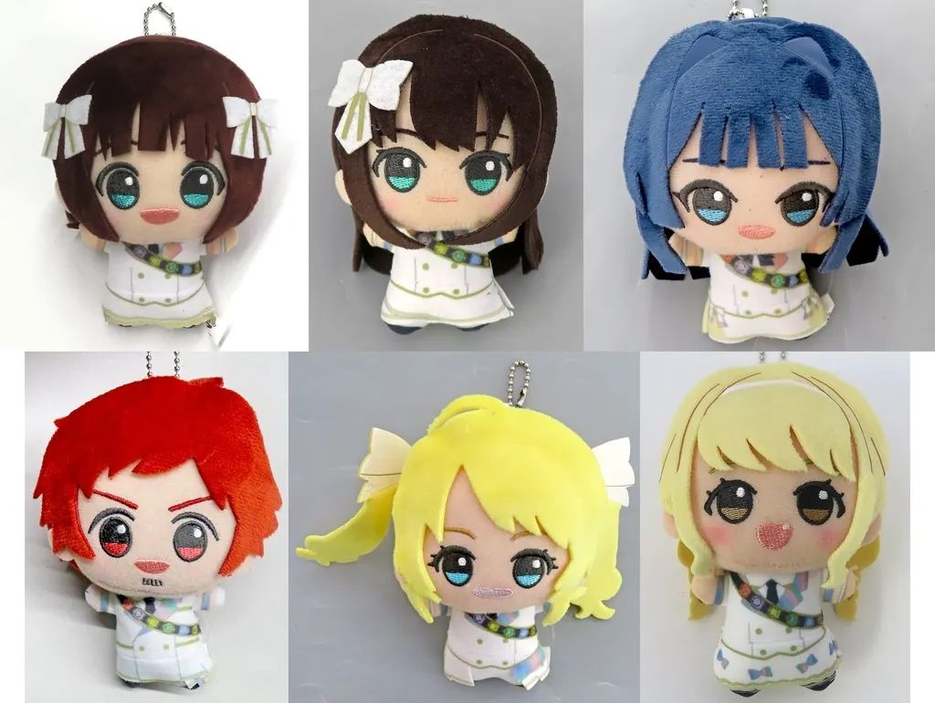 【中古】ぬいぐるみマスコット・ぬいぐるみバッジ 全6種セット ちびぐるみ～アンサンブルスパークルver.～ 「THE IDOLM＠STER Series」 ナムコ限定