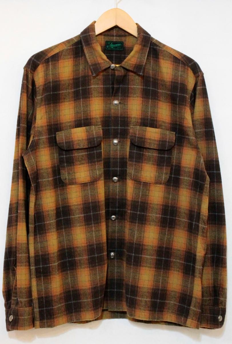 【中古】 メンズネルシャツ L STEVENSON OVERALL/Highroller/ネルシャツ/L/茶 ブラウン/チェック/HR1