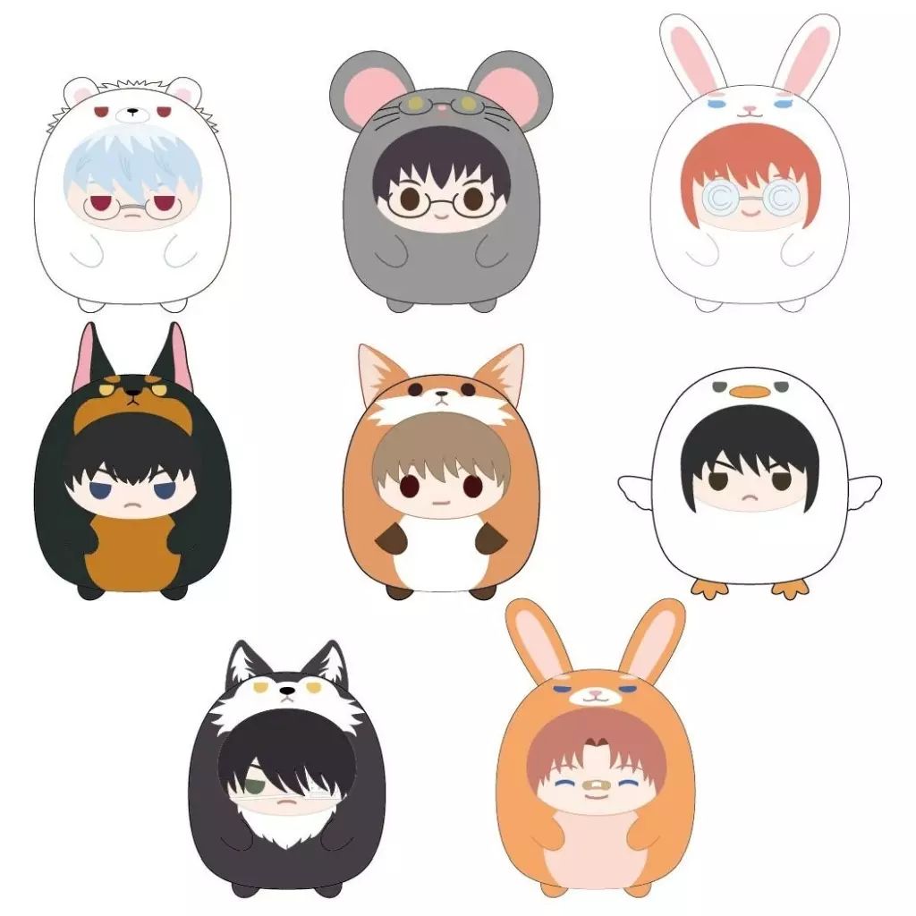 【中古】ぬいぐるみマスコット・ぬいぐるみバッジ 全8種セット 「3年Z組銀八先生 てのりんずコレクション」