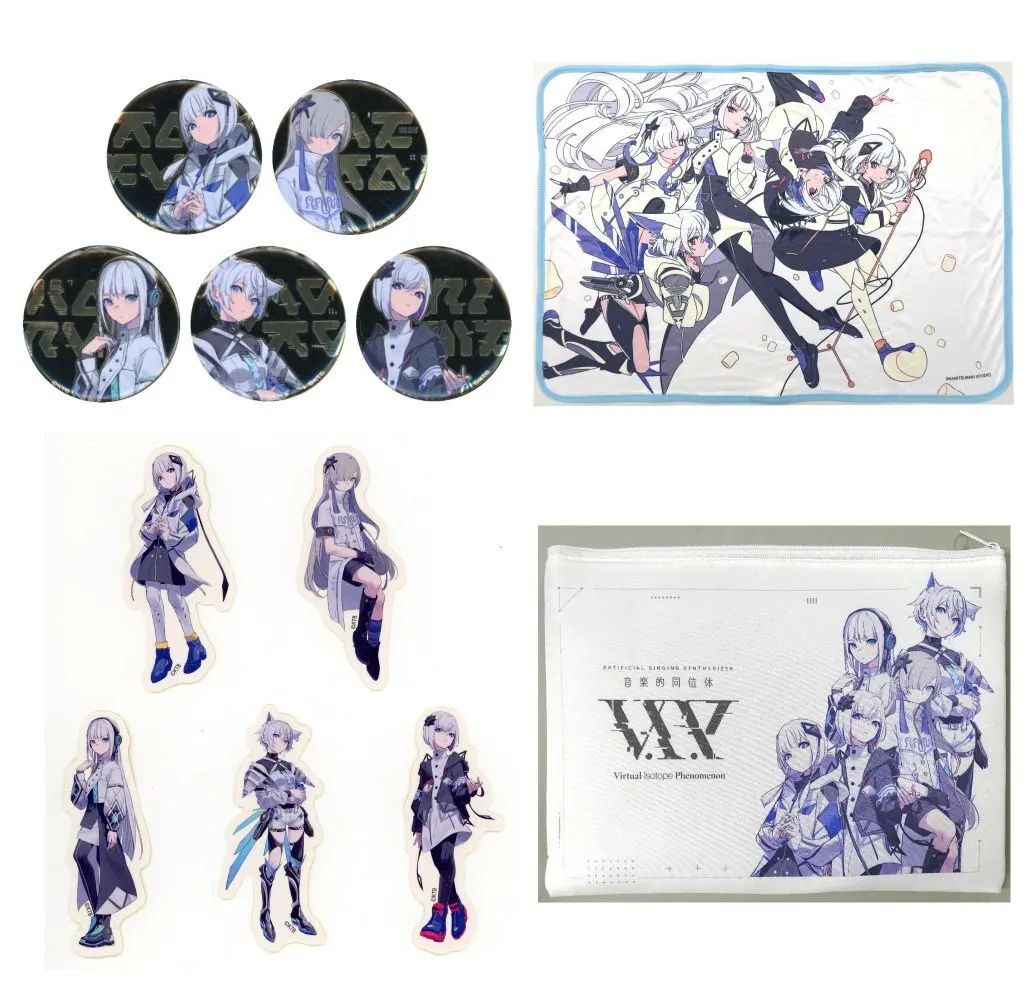 【中古】グッズセット V.I.P 2周年記念V.I.Pグッズセット 「音楽的同位体2周年記念 V.I.P -Virtual Isotope Phenomenon- 1st カバーライブ『マシュマロライブ』」