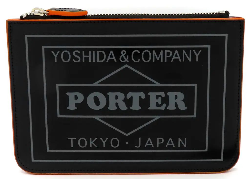 【中古】財布・パスケース PORTER BAUM TRAVEL POUCH グレー
