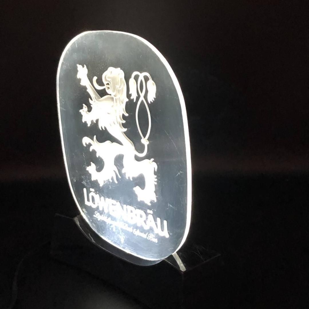 パブ サイン 電飾サイン LOWENBRAU BERR ( ローベンブロイ ビール ） ビンテージ 1970'ｓ ドイツビール 店舗什器 バー 看板 ( POP_23 )
