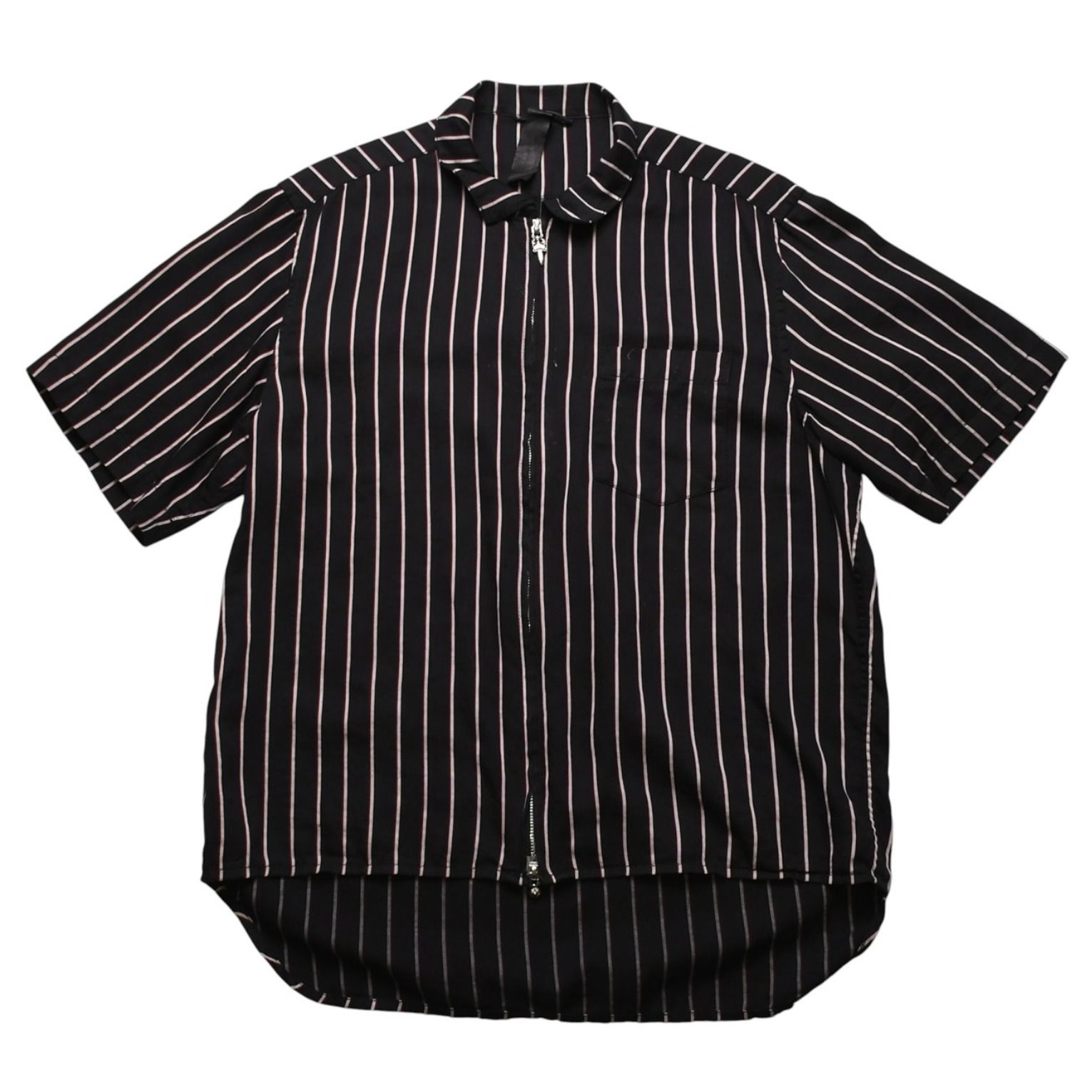 CHROME HEARTS クロムハーツ ジップアップ 半袖シャツ サイズM ダガー
