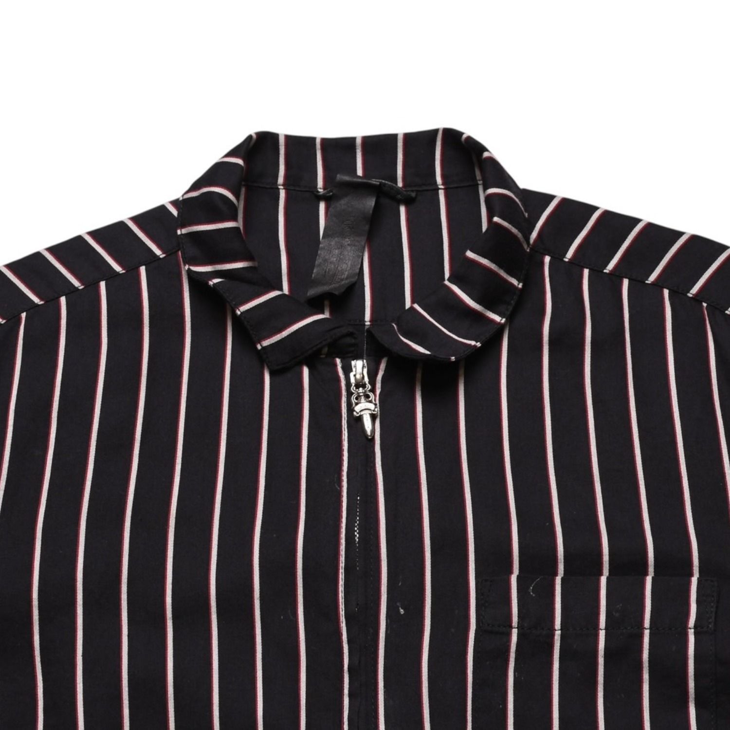 CHROME HEARTS クロムハーツ ジップアップ 半袖シャツ サイズM ダガー