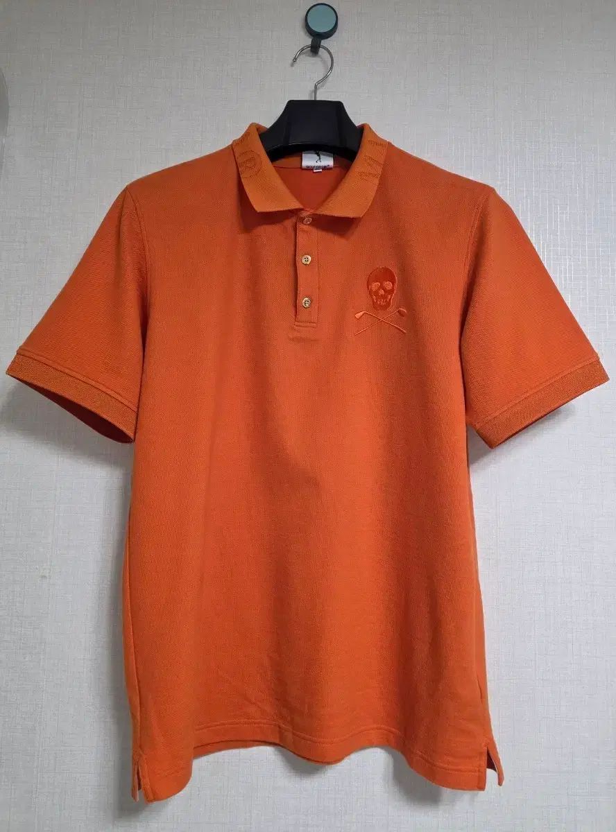 MARK & LONA マークアンドロナ オレンジ カラーTシャツ 半袖 スカル POINT