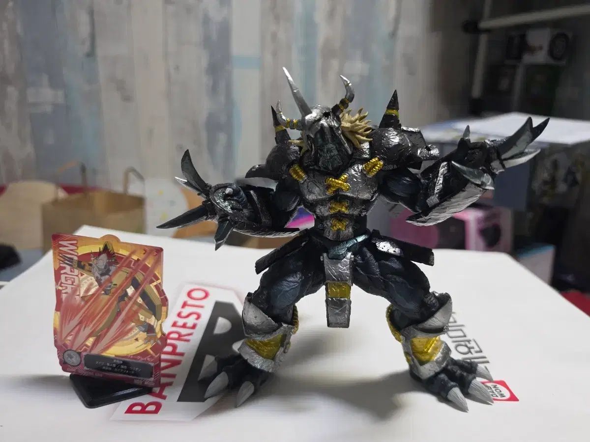 開封) デジタルモンスター 一番くじ ラストワン ブラックウォーグレイモン + アクリル