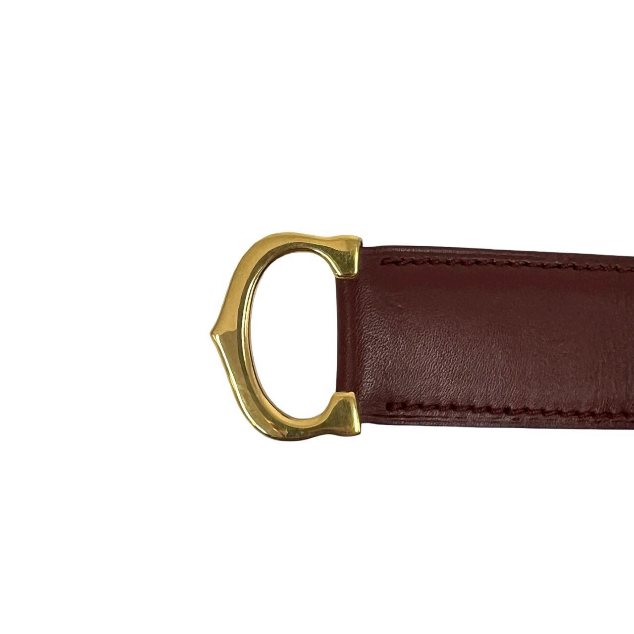 極 美品 CARTIER カルティエ マストライン レザー 本革 ベルト メンズ