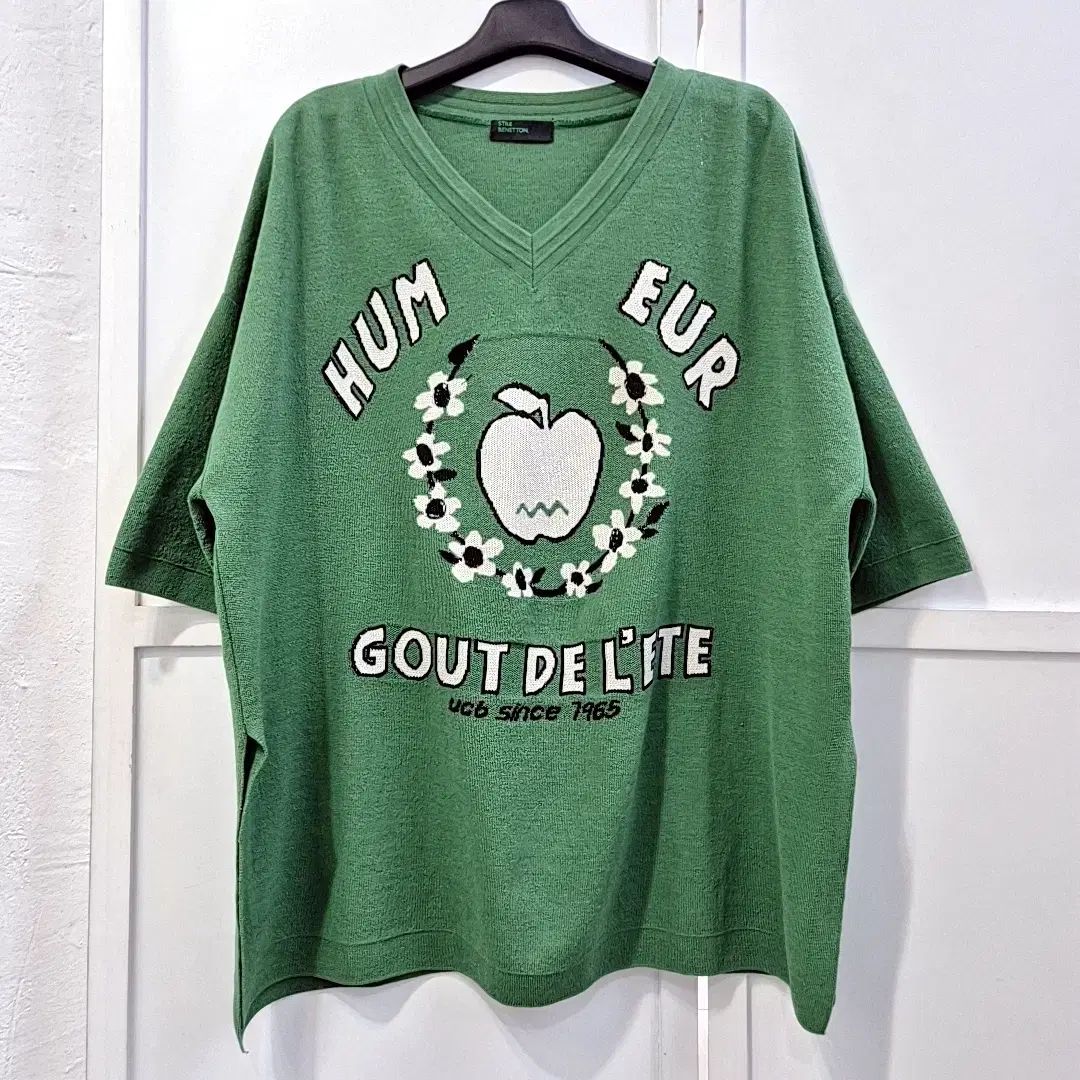 ベネトン ルーズフィット ニットTシャツ