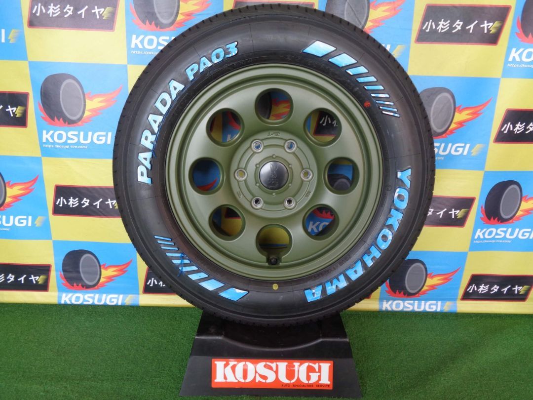 展示未使用　215/65R16　パラダPA03　16インチ　6.5J-16　MID　DOD　ウシャリン　4本セット　ハイエース　atsugiM171