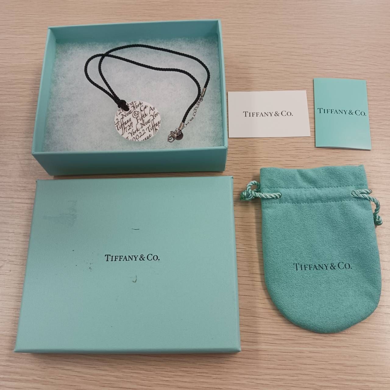 ティファニー(TIFFANY ＆ Co. ）Notesノーツホワイトサークルネックレス　【9-114】