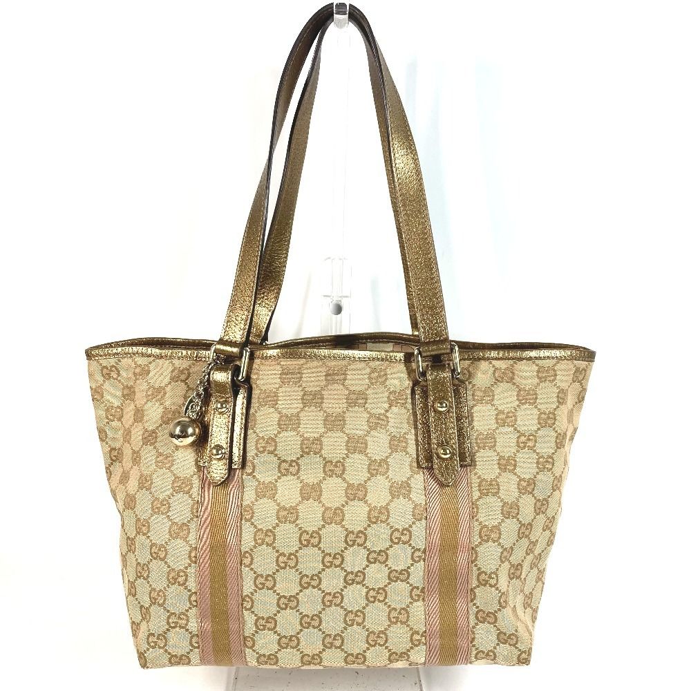 GUCCI グッチ ショルダーバッグ ロゴ GG 137396 GGキャンバス/レザー 