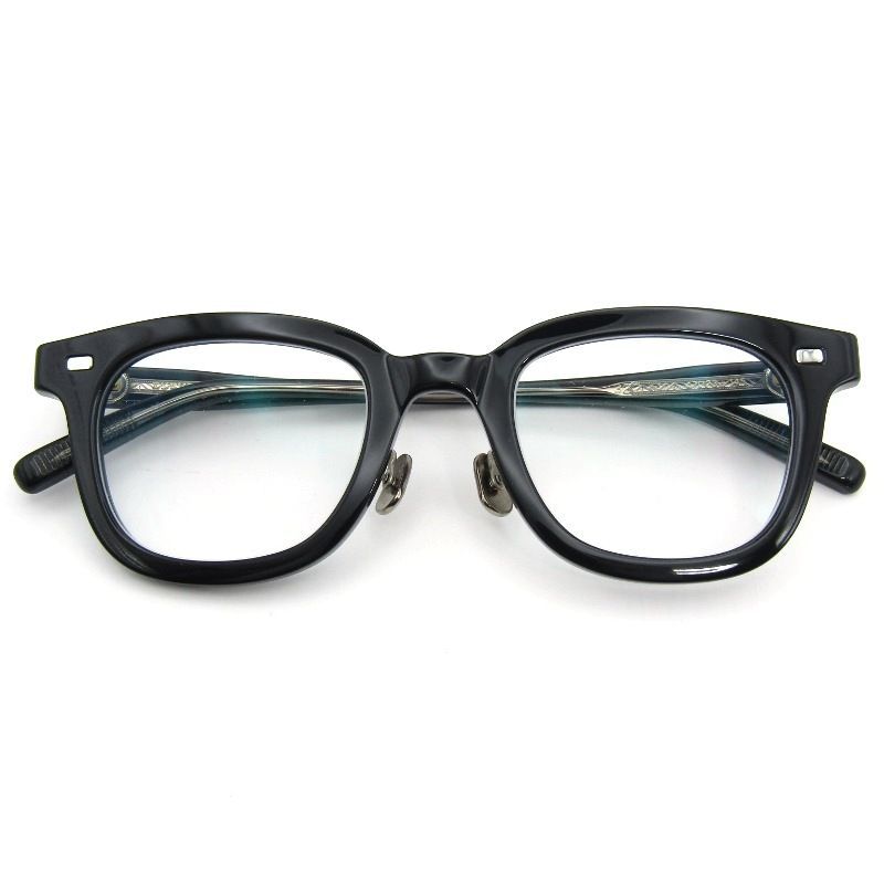 EYEVAN7285 アイヴァン7285 メガネフレーム MODEL.322 日本製 ウェリントン 100 ブラック 54000962