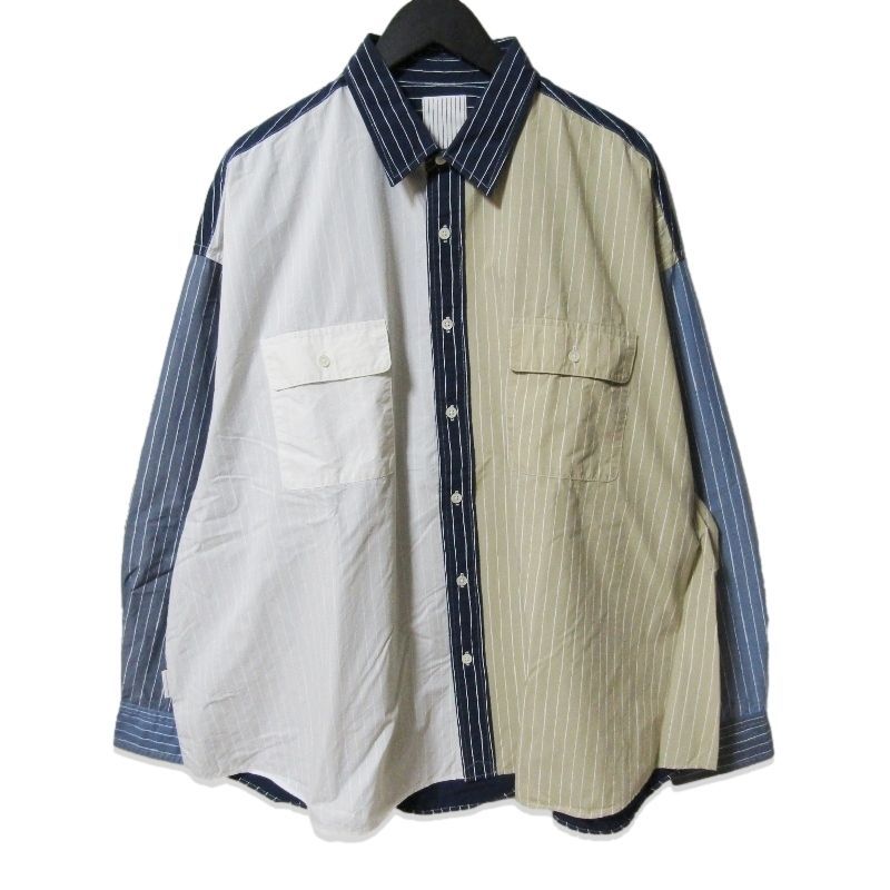 Stripes For Creative ストライプスフォークリエイティブ 長袖シャツ CRAZY SHIRT S.F.C. クレイジーパターン マルチ XXXXL 27113743