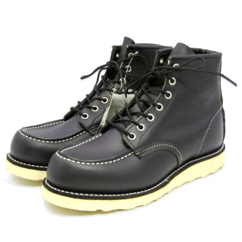 未使用 REDWING レッドウィング US7E 25cm モックトゥ 8179 2007年製 CLASSIC MOC アイリッシュセッター 黒 ブラック クローム 35005577