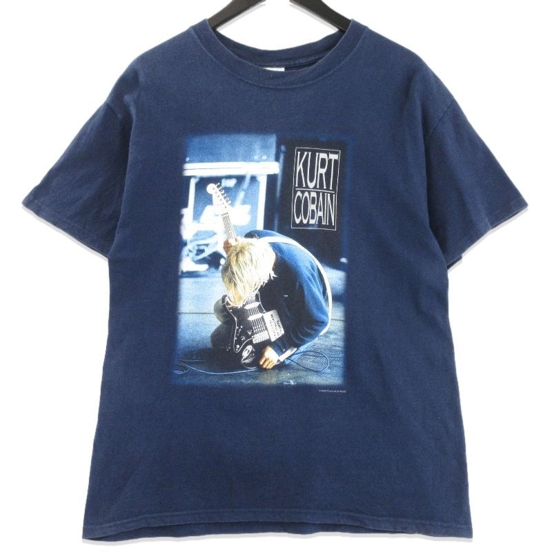 ヴィンテージ バンドTシャツ カートコバーン ニルヴァーナ KURT COBAIN NIRVANA 2000s The End of Music M&O ネイビー M 70017673