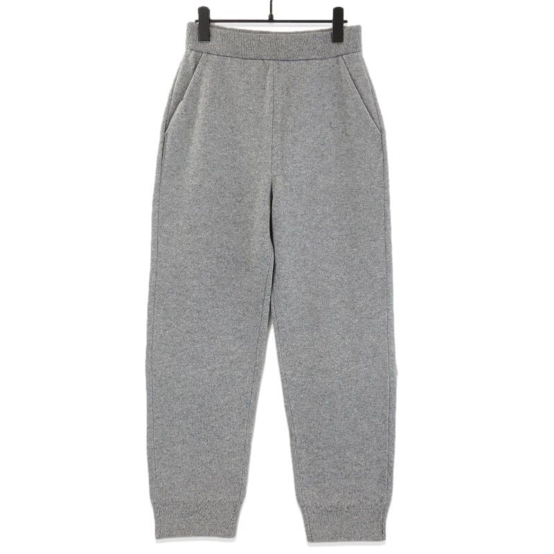 未使用 GALERIE VIE ギャルリーヴィー 25AW スエットニット イージーパンツ 23045404205 ウール レディース グレー F 71015770