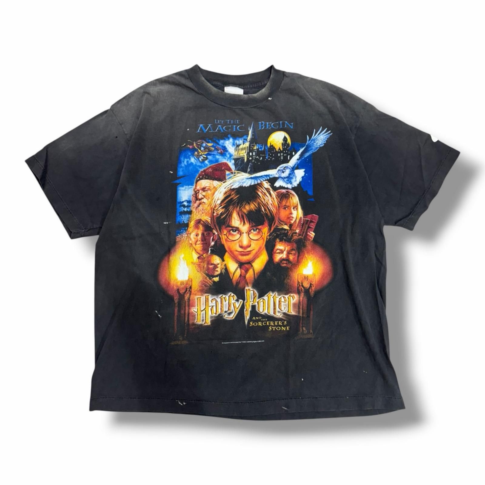 SAINT MICHAEL 25AW HP_SS TEE/SORCERER’S STONE ハリーポッターTシャツ セントマイケル SM-HR1-0000-C44 ブラック XL （1033M）