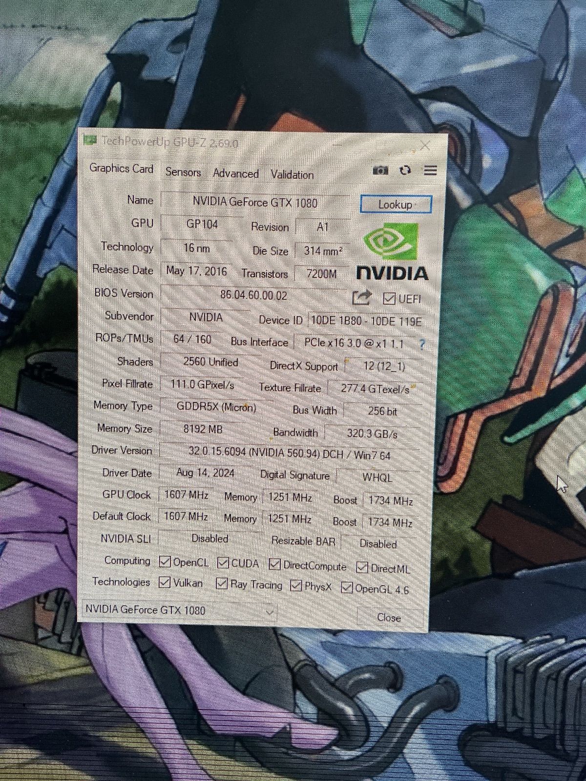 NVIDIA GTX 1080