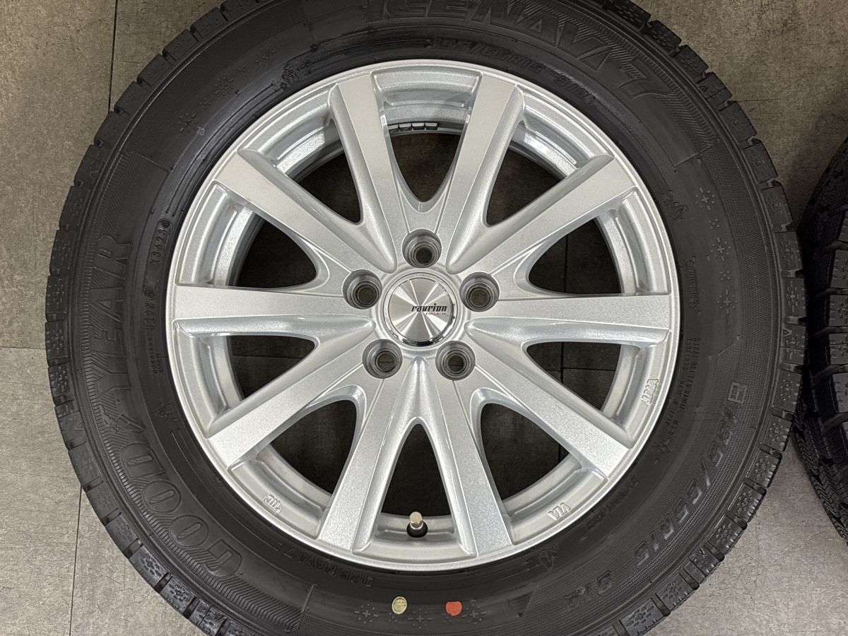 バリ溝 美品】Weds ラブリオン 15in 6J +43 PCD114.3 アイスナビ7 195 