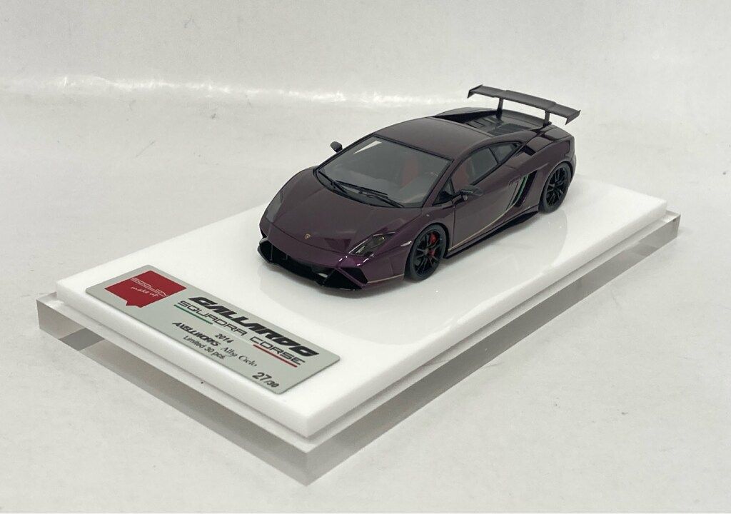 Make Up 1/43EIDOLON/AXELLWORKS Lamborghini Gallardo LP570-4 Squadra Corse 2014 Alba Cielo EM670AX2