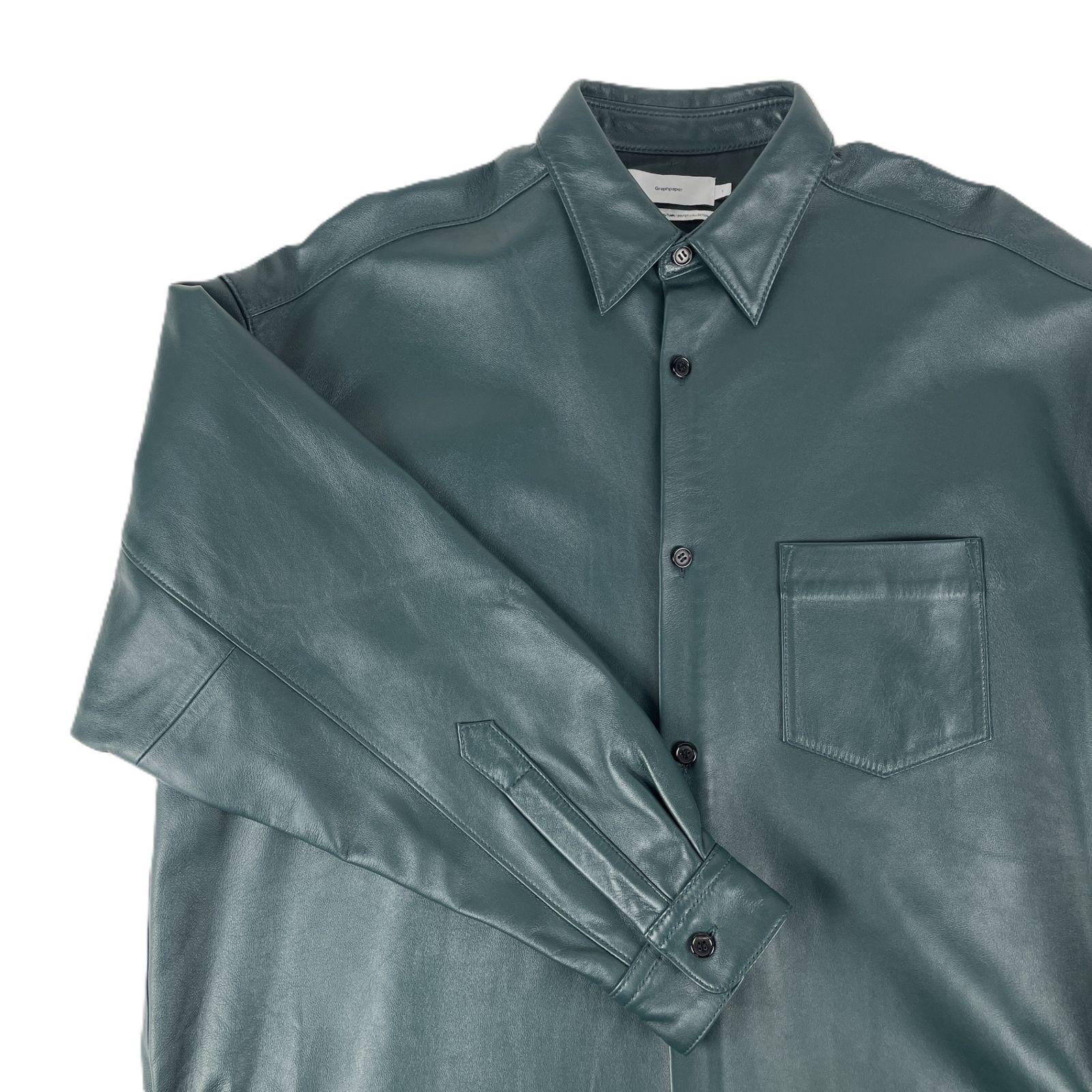 Graphpaper シャツ GRAPHPAPER グラフペーパー 23AW GM233-50048 SHEEP LEATHER OVERSIZED