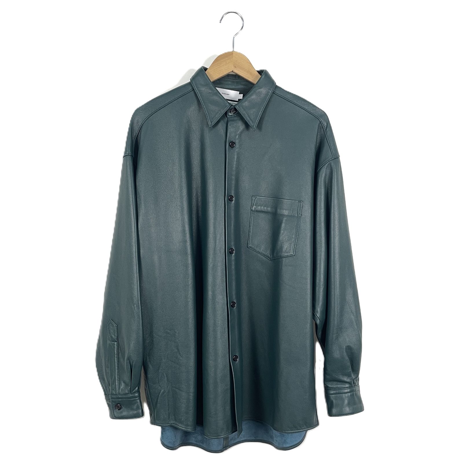 Graphpaper シャツ GRAPHPAPER グラフペーパー 23AW GM233-50048 SHEEP LEATHER OVERSIZED