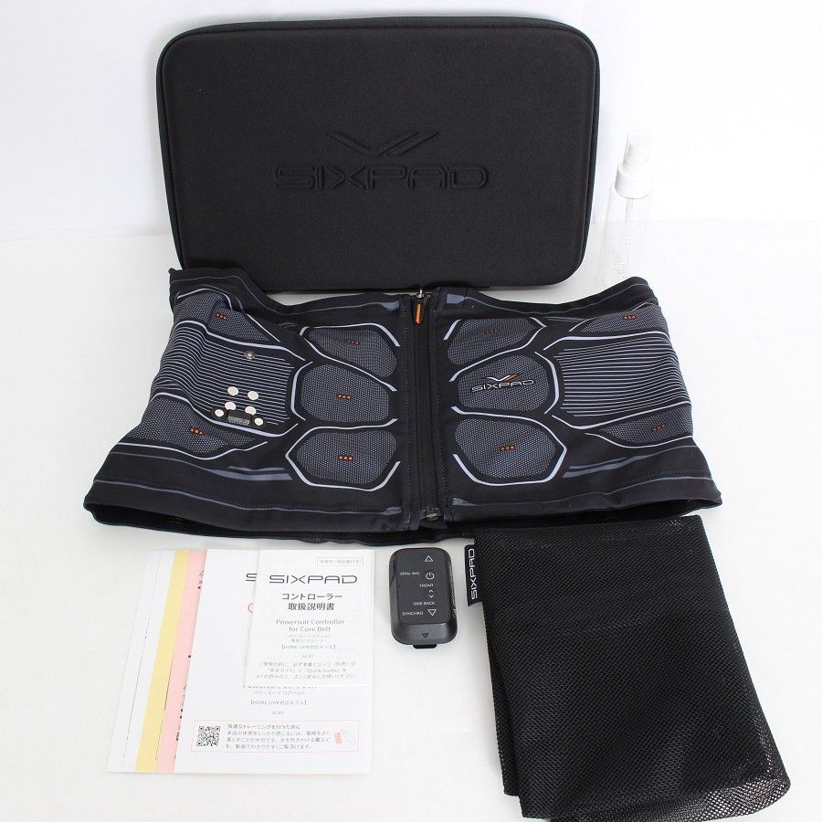 【美品】MTG SIXPAD Powersuit Core Belt SE-BS-00C-L ホームジム対応モデル Lサイズ シックスパッド パワースーツ コアベルト 本体