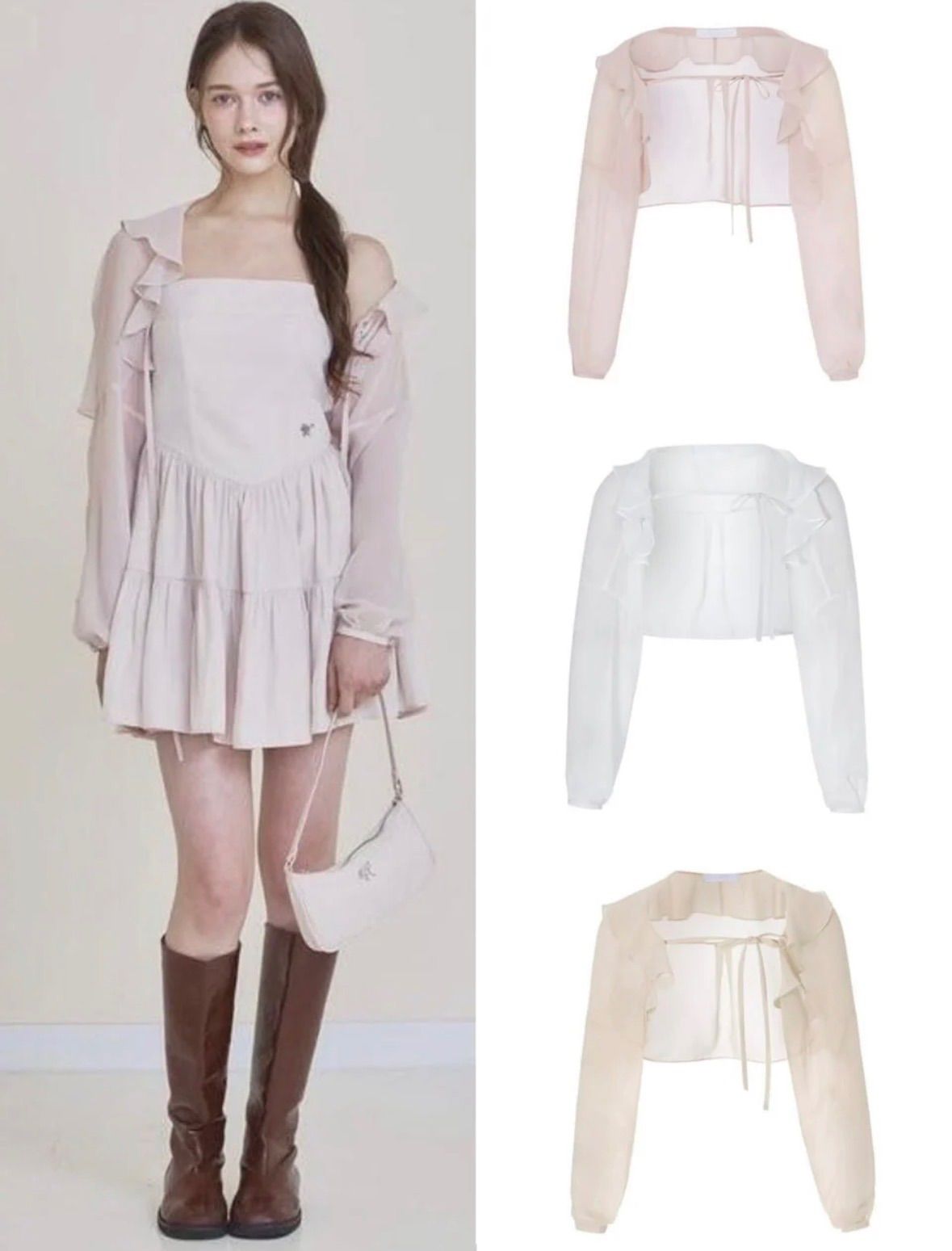 新品未使用【NOTYOURROSE】Fairy chiffon bolero