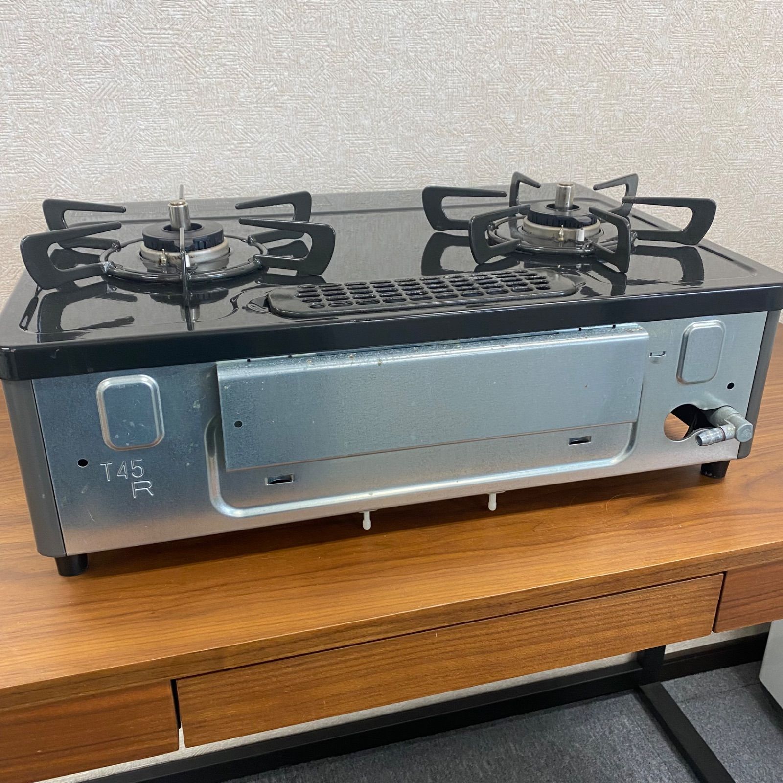 送料無料！グリル綺麗！RTE564BKL リンナイ都市ガス用ガスコンロ ◇中古◇格安◇リンナイ◇グリル付ガステーブル◇RTE564BKL◇都市ガス