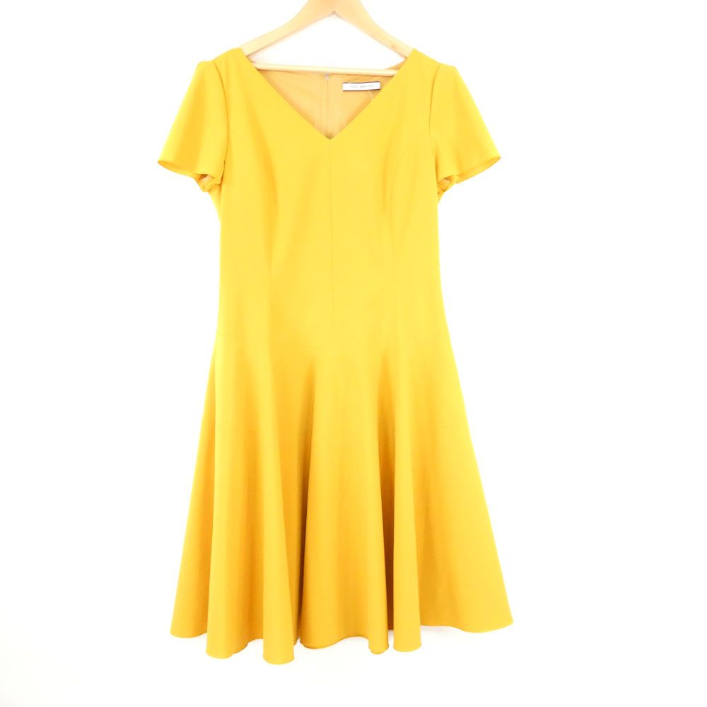 美品 FOXEY NEW YORK フォクシー 39357 ワンピース 40 ポリエステル ポリウレタン 半袖 レディース AN3299A95