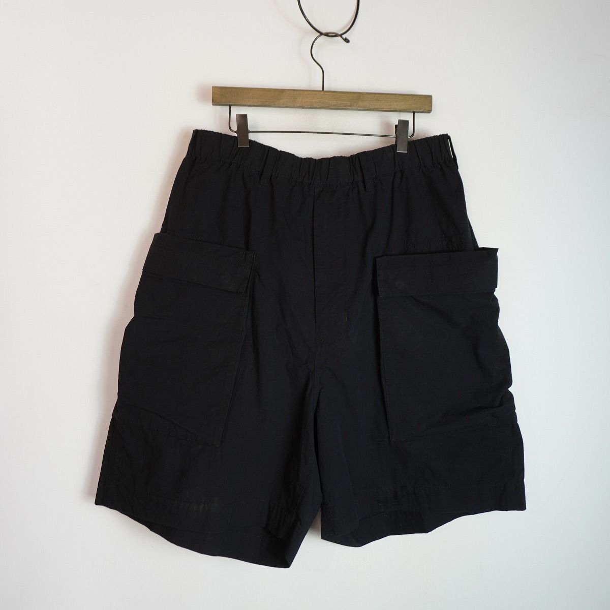 正規 23SS ESSAY エッセイ ACID SHORTS ES16P-01 ワイド ショーツ ショート パンツ 黒 ブラック サイズ 2 本物 2871Q★2