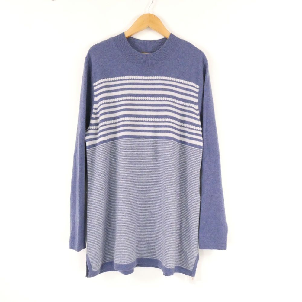 美品 Leilian レリアン ウォッシャブルカシミヤ ニット 11 カシミヤ プルオーバー 長袖 レディース AN3332A93