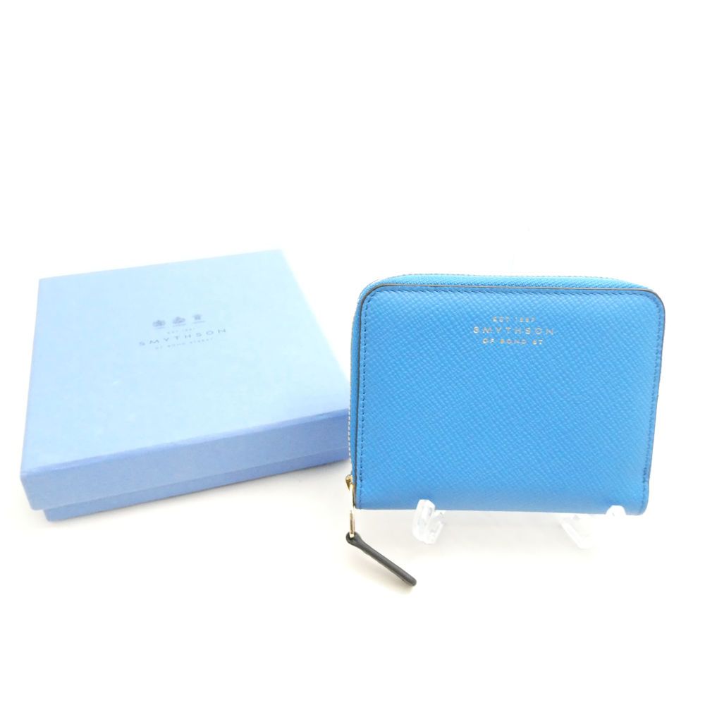 未使用 SMYTHSON スマイソン Panama Small Zip Around Purse コインケース ラウンドファスナー 財布 AM8824