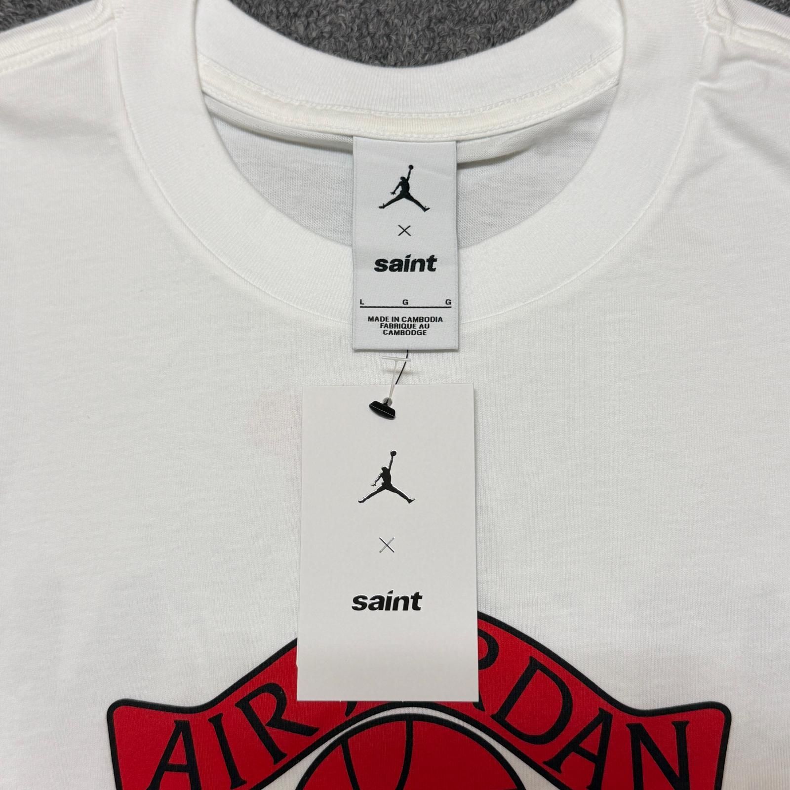 未使用 SAINT MICHAEL × JORDAN BRAND 26SS M J SM SS TEE ロゴTシャツ