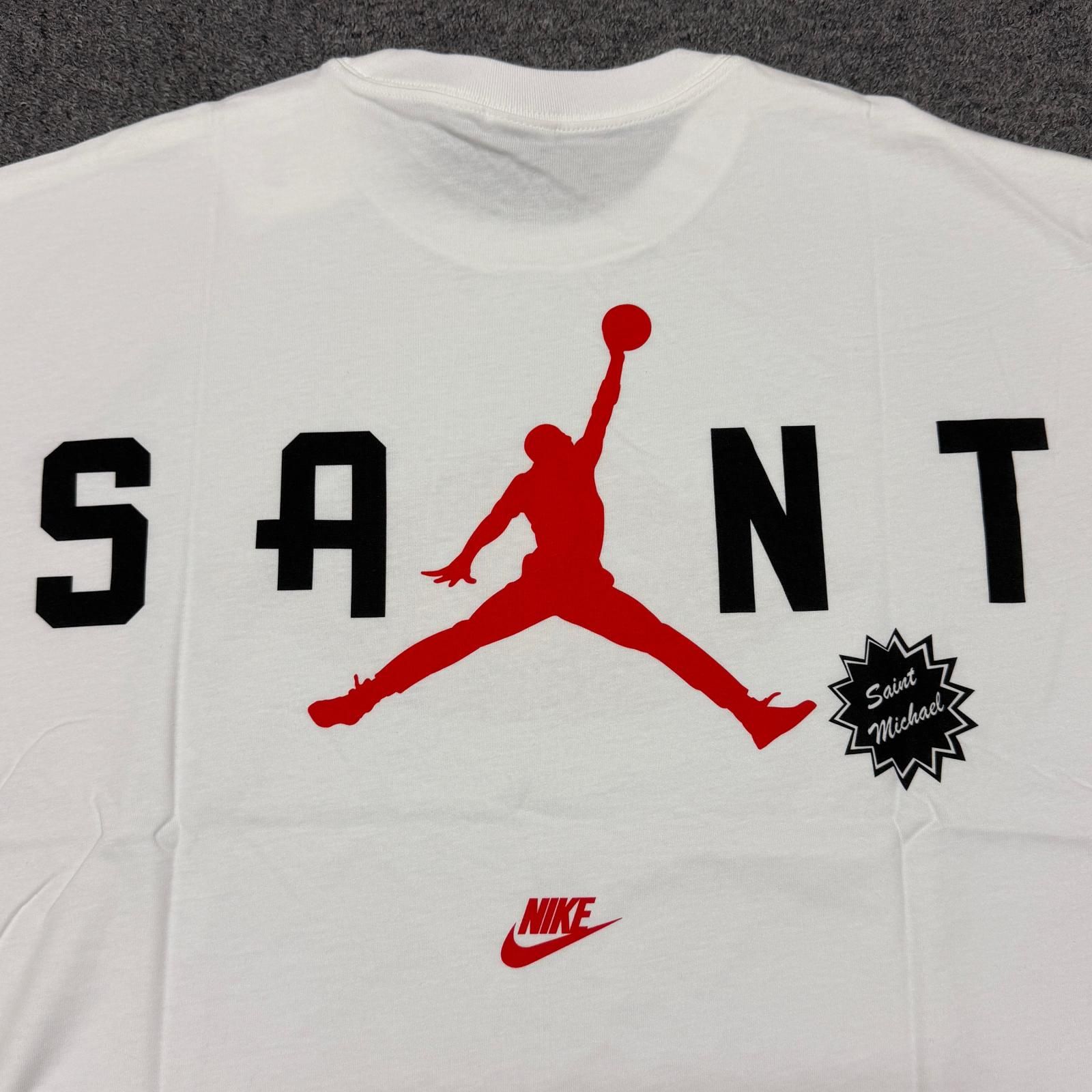 セントマイケル　× ジョーダン　Tシャツ M 未使用 SAINT MICHAEL × JORDAN BRAND 26SS M J SM SS TEE ロゴTシャツ